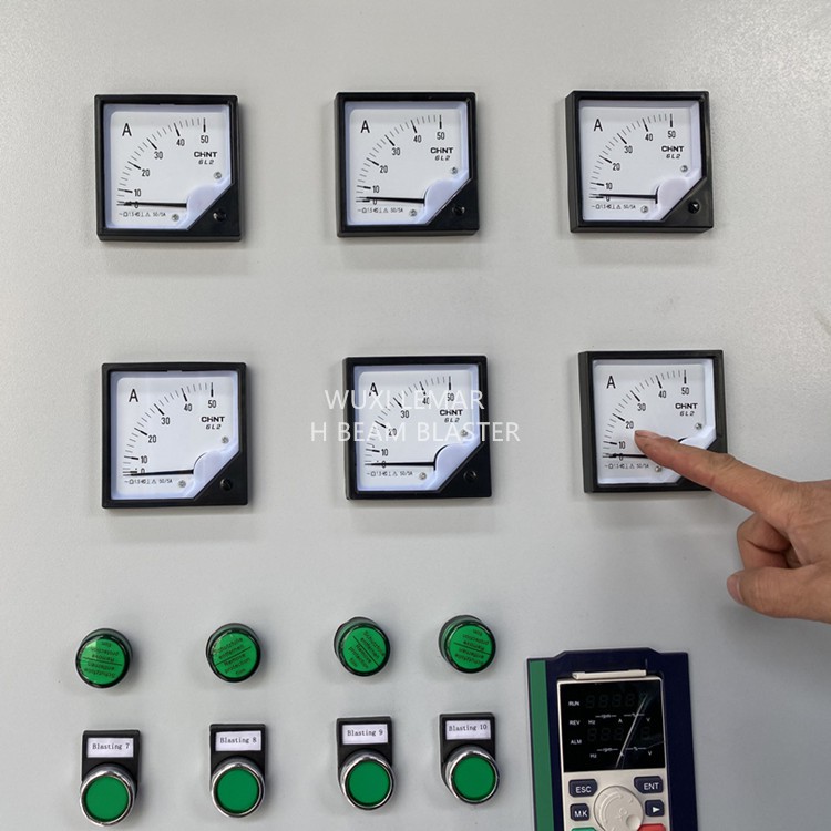 steel strcuture beam blasting machine